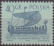 Poland 1963 Ships 40 Groszv Violet Scott 1128. Polonia 1128. Uploaded by susofe